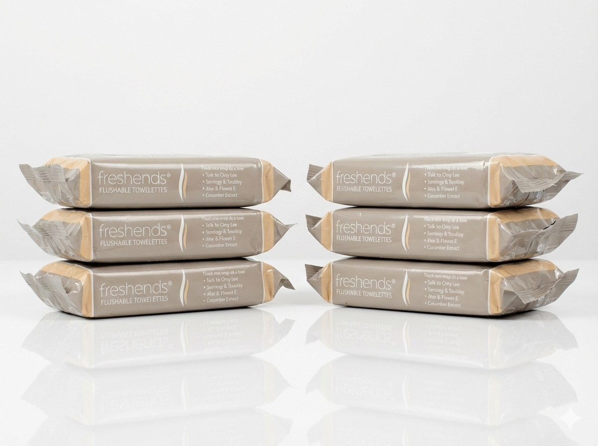 Freshends® Flushable Wipes – Multipack 50ct